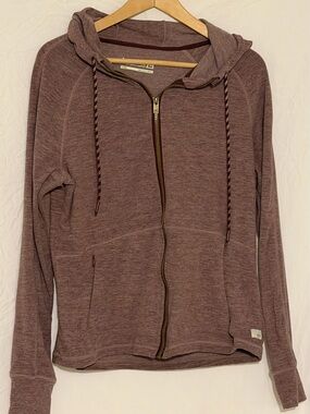 Avalanche Outdoor Supply Co Women’s Lg Mauve Heathered Full Zip Hoodie